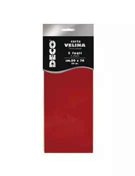 Carta Velina Deco CWR - 50x76 cm - 12283/06 (Rosso Conf. 5)
