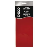 Carta Velina Deco CWR - 50x76 cm - 12283/06 (Rosso Conf. 5)
