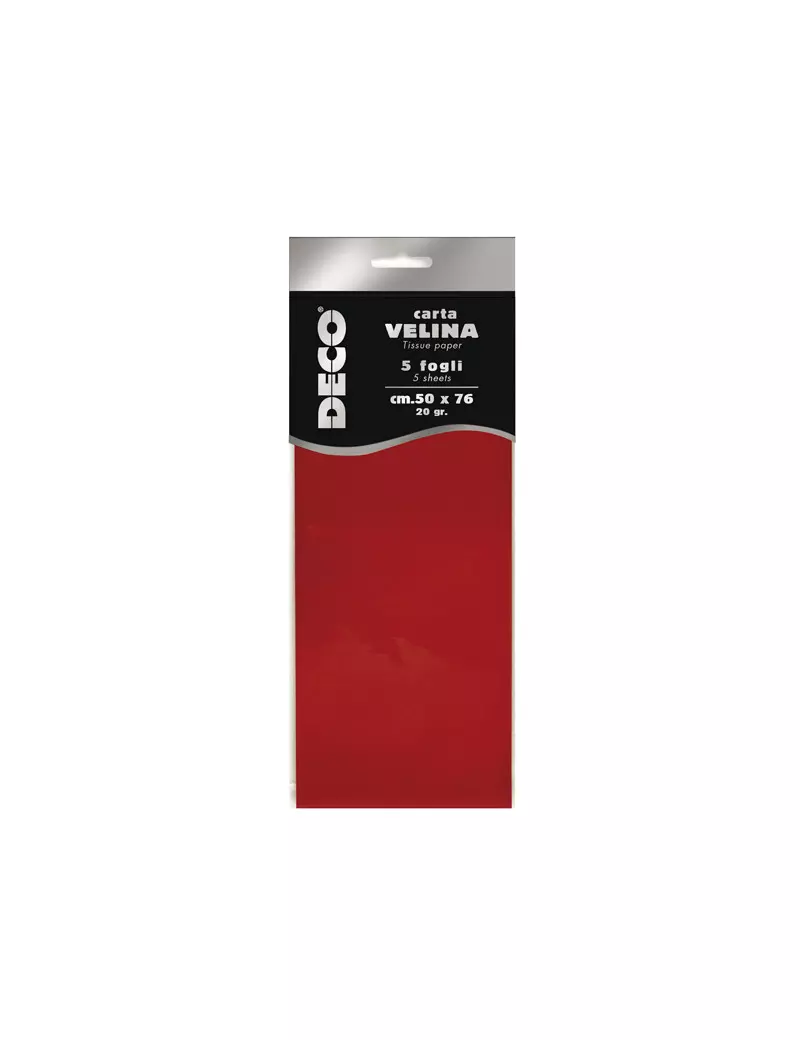 Carta Velina Deco CWR - 50x76 cm - 12283/06 (Rosso Conf. 5) Carta Velina Deco CWR - 50x76 cm - 12283/06 (Rosso Conf. 5)