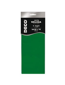 Carta Velina Deco CWR - 50x76 cm - 12283/16 (Verde Chiaro Conf. 5)