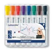 Marcatore Lumocolor Permanent 351 Staedtler - Punta Tonda - 2 mm - 351WP8 (Assortiti Conf. 8)