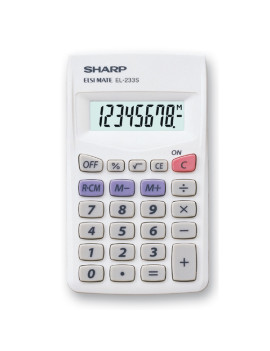 Calcolatrice Tascabile Sharp EL-233SB - EL233SB (Bianco)