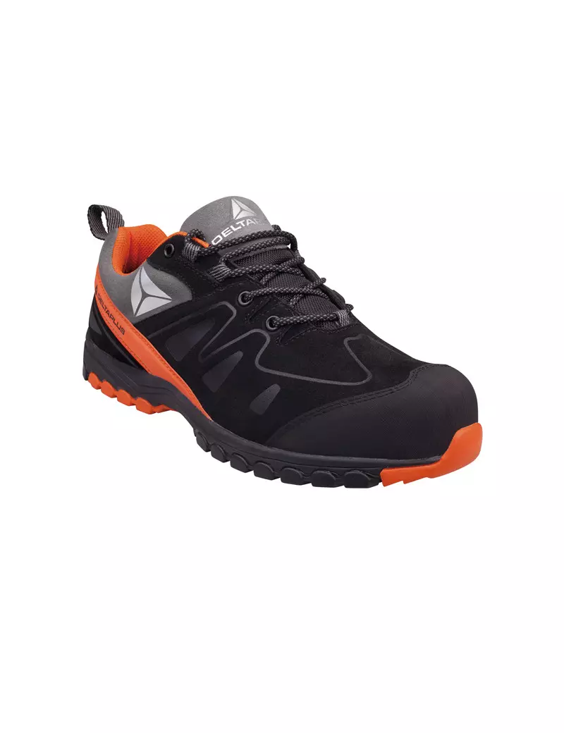 Scarpe Antinfortunistiche Brooklyn S3 Delta Plus - Numero 39 - BROOKS3NO39 (Nero e Arancione)