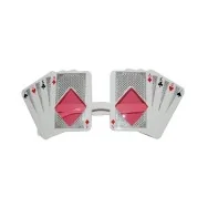 Occhiali Party Poker (Bianco)