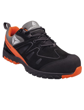 Scarpe Antinfortunistiche Brooklyn S3 Delta Plus - Numero 44 - BROOKS3NO44 (Nero e Arancione)