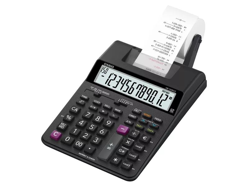 Calcolatrice Scrivente HR-150RCE Casio - HR-150RCE-WB-EC (Nero)