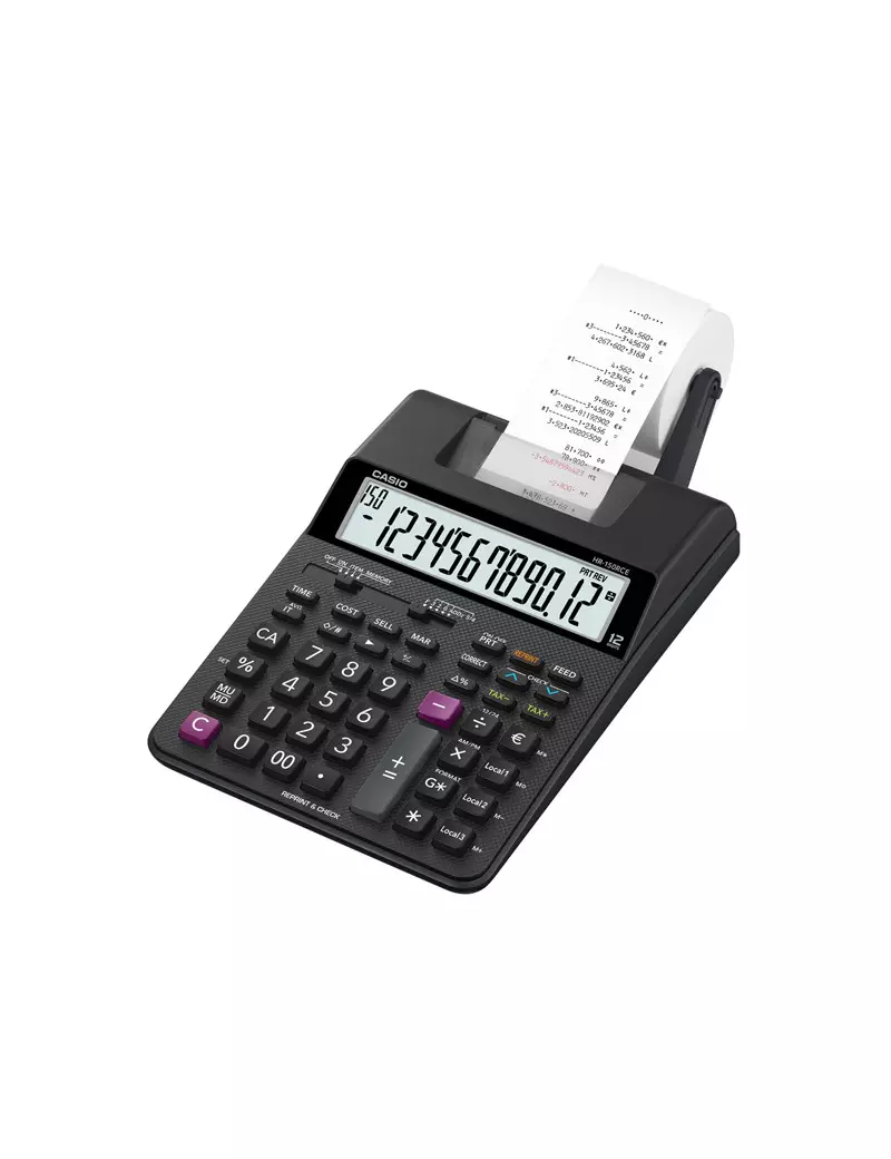 Calcolatrice Scrivente HR-150RCE Casio - HR-150RCE-WB-EC (Nero) Calcolatrice Scrivente HR-150RCE Casio - HR-150RCE-WB-EC (Nero)