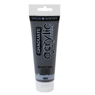 Colore Acrilico Fine Graduate Daler Rowney - 120 ml - D123120084 (Grigio Neutro Conf. 3)