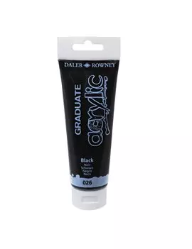 Colore Acrilico Fine Graduate Daler Rowney - 120 ml - D123120026 (Nero Conf. 3)