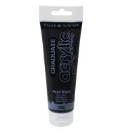Colore Acrilico Fine Graduate Daler Rowney - 120 ml - D123120032 (Nero Perla Conf. 3)