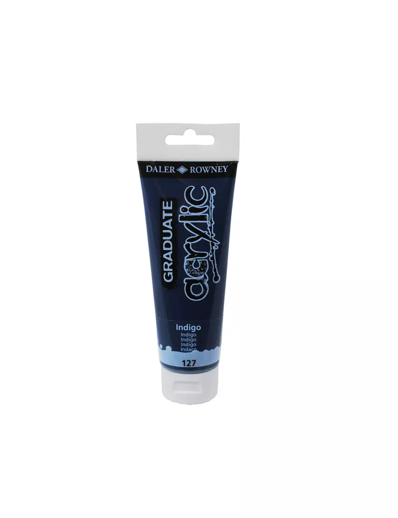 Colore Acrilico Fine Graduate Daler Rowney - 120 ml - D123120127 (Indigo Conf. 3) Colore Acrilico Fine Graduate Daler Rowney - 120 ml - D123120127 (Indigo Conf. 3)