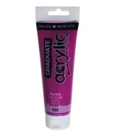 Colore Acrilico Fine Graduate Daler Rowney - 120 ml - D123120433 (Porpora Conf. 3)