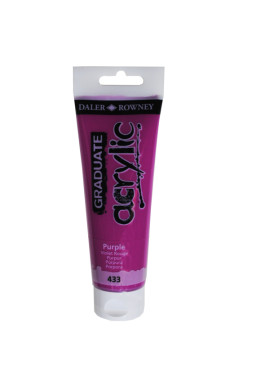 Colore Acrilico Fine Graduate Daler Rowney - 120 ml - D123120433 (Porpora Conf. 3)