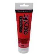 Colore Acrilico Fine Graduate Daler Rowney - 120 ml - D123120500 (Rosso Cadmio Imitazione Conf. 3)