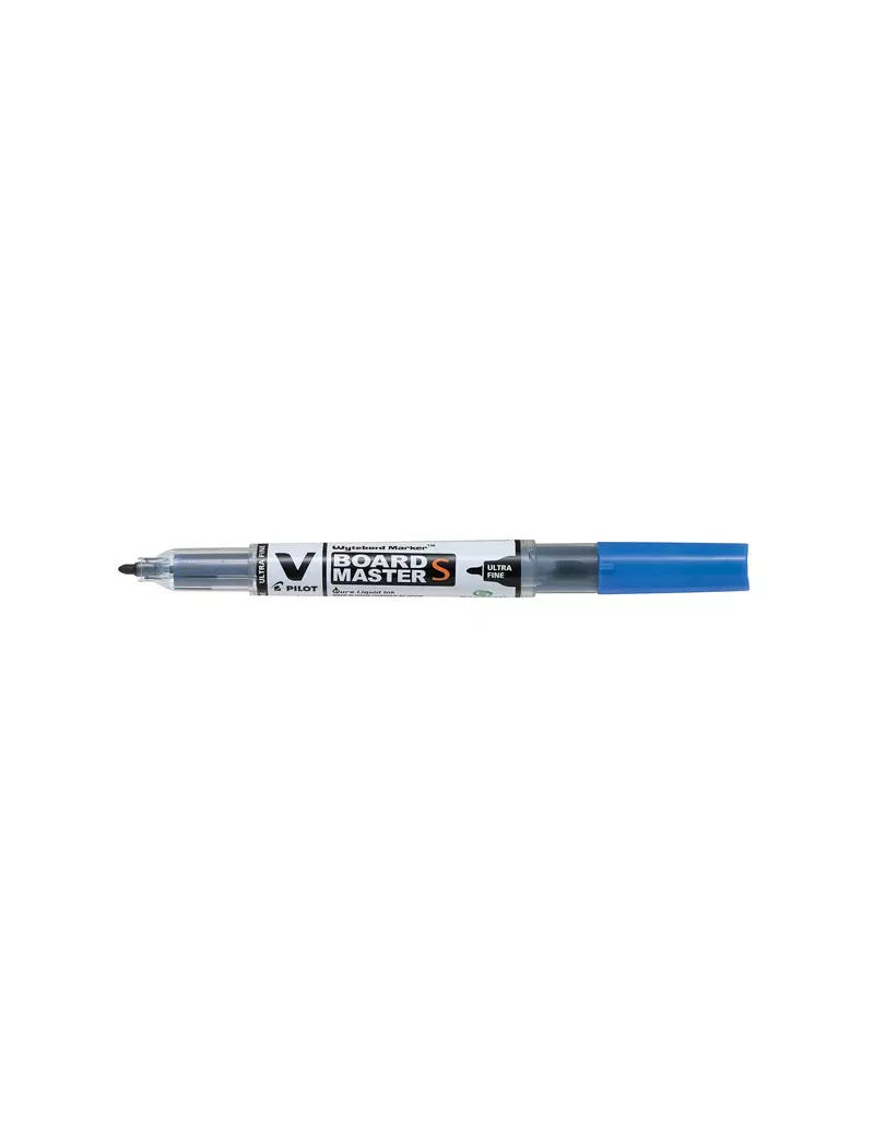 Marcatore per Lavagne V Board Master S Begreen Pilot - Punta Ultra Fine - 0,8 mm - 040376 (Blu Conf. 10)