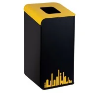 Gettacarte per Raccolta Differenziata Rubik Evo Medial International - 80 Litri - 789296 (Giallo)