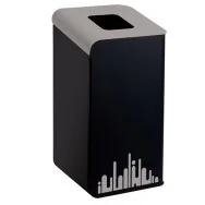 Gettacarte per Raccolta Differenziata Rubik Evo Medial International - 80 Litri - 789292 (Grigio)