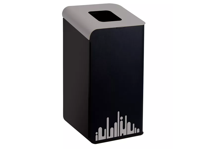 Gettacarte per Raccolta Differenziata Rubik Evo Medial International - 80 Litri - 789292 (Grigio)