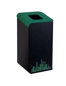Gettacarte per Raccolta Differenziata Rubik Evo Medial International - 80 Litri - 789298 (Verde)