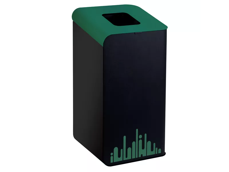 Gettacarte per Raccolta Differenziata Rubik Evo Medial International - 80 Litri - 789298 (Verde)