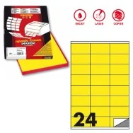 Etichette Adesive Markin - A4 - 70x36 mm - X210C500F-GI (Giallo Fluo Conf. 100)