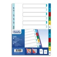 Separatori Numerici Favorit - A4 - 12 Tasti - 400132468 (Multicolor)