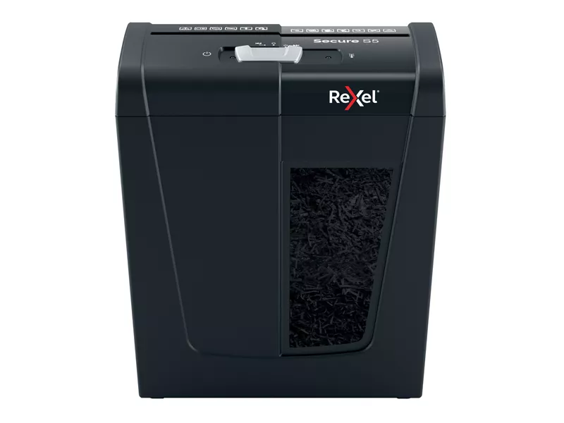 Distruggidocumenti a Strisce Secure S5 Rexel - 2020121EU (Nero)