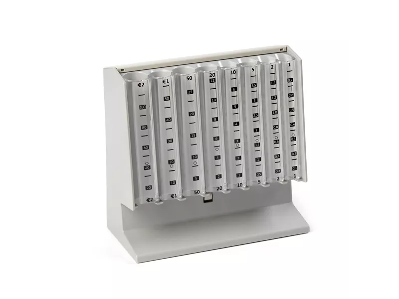 Distributore Manuale di Monete Holenburg - 25x10,4x17 cm - 3430 (Grigio)