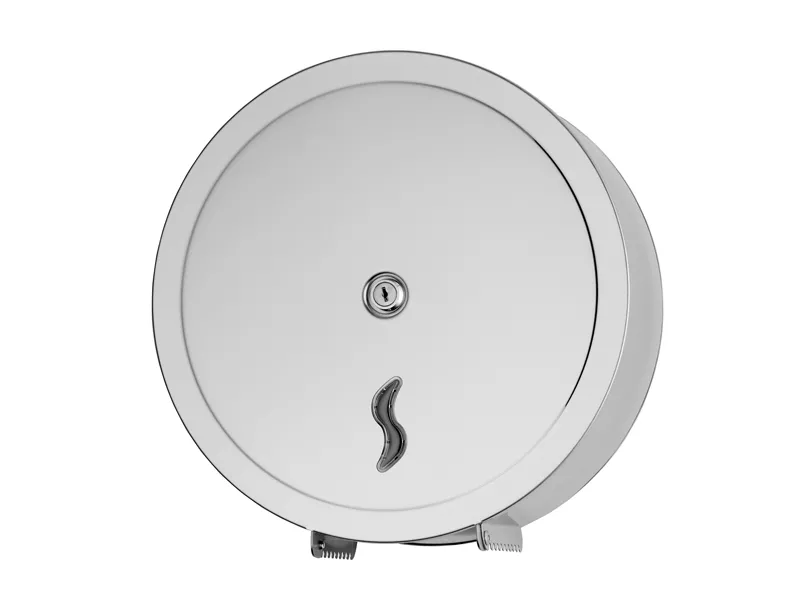Dispenser per Carta Igienica Mini Jumbo Medial International - 26x12,7x26,5 cm - 105001 (Argento)