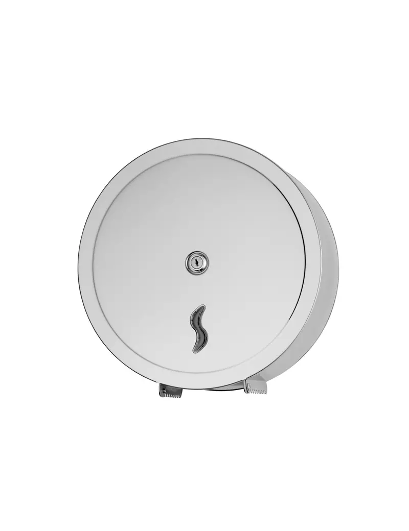 Dispenser per Carta Igienica Mini Jumbo Medial International - 26x12,7x26,5 cm - 105001 (Argento) Dispenser per Carta Igienica Mini Jumbo Medial International - 26x12,7x26,5 cm - 105001 (Argento)