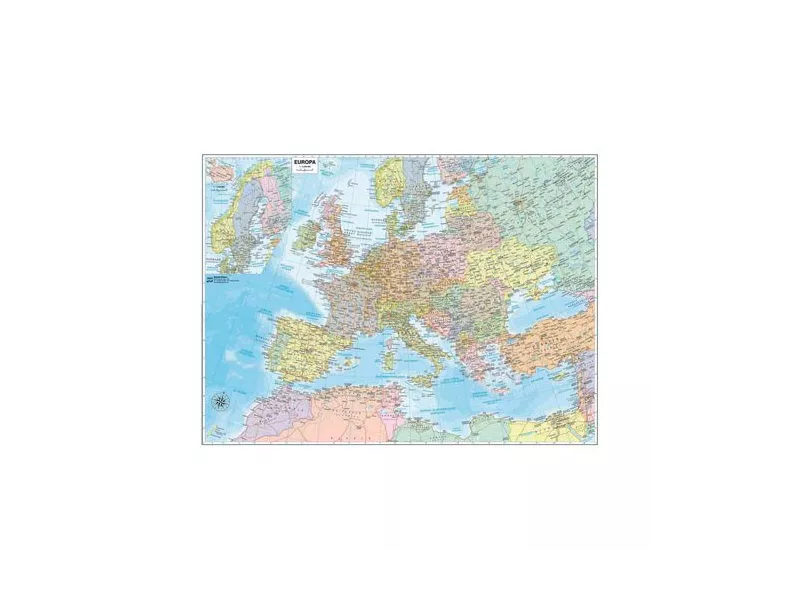 Carta Geografica Murale Belletti - 131x97 cm - M03PL/07 (Europa) Carta Geografica Murale Belletti - 131x97 cm - M03PL/07 (Europa)