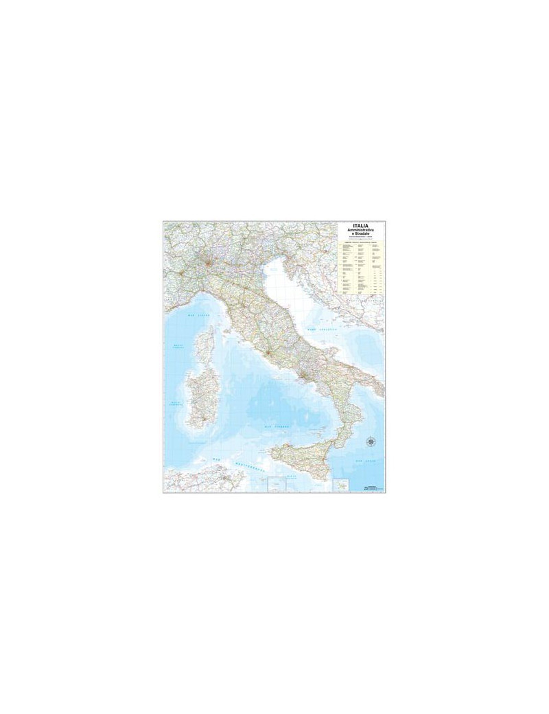 Carta Geografica Murale Belletti - 67x82 cm - M06PP/07 (Italia)