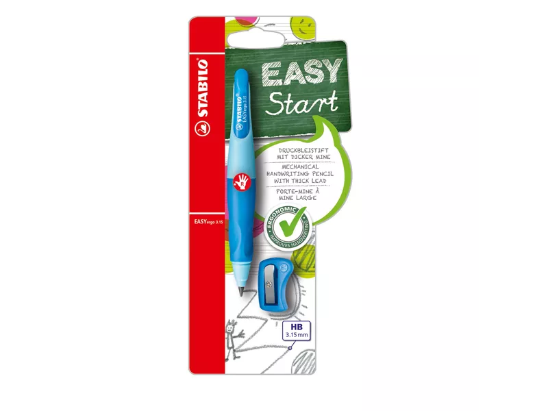 Portamine Easyergo con Affilamine Stabilo - 3,15 mm - B-46873-5 (Azzurro)