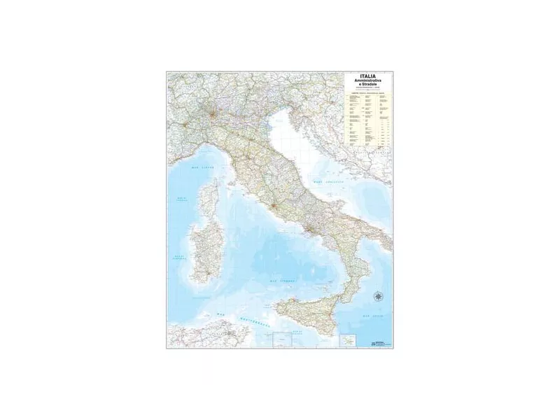 Carta Geografica Murale Belletti - 98x119 cm - M08PL/07 (Italia) Carta Geografica Murale Belletti - 98x119 cm - M08PL/07 (Italia)