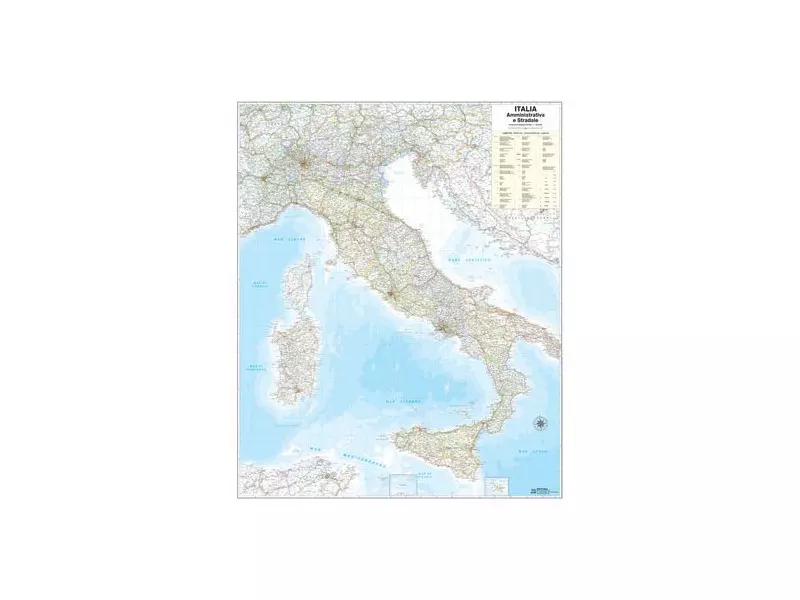 Carta Geografica Murale Belletti - 98x119 cm - M08PL/07 (Italia)