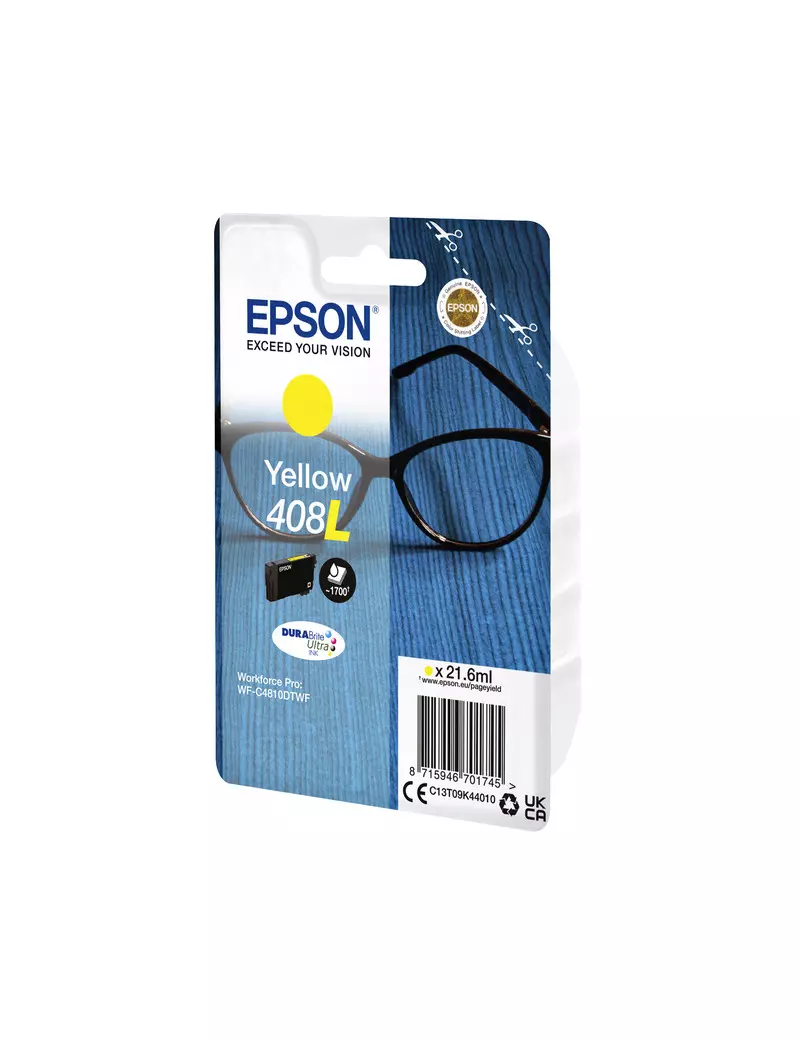 Cartuccia Originale Epson T09K440 408L (Giallo 21.6 ml) Cartuccia Originale Epson T09K440 408L (Giallo 21.6 ml)