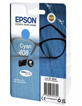 Cartuccia Originale Epson T09K240 408L (Ciano 21.6 ml)