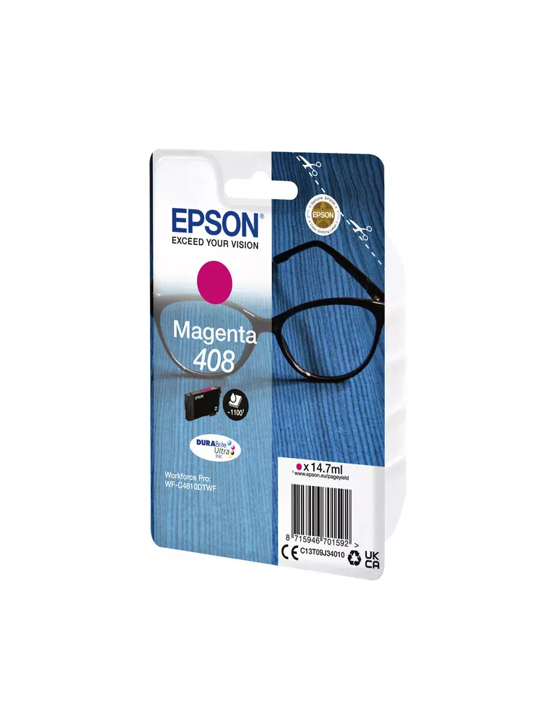 Cartuccia Originale Epson T09J340 408 (Magenta 14.7 ml) Cartuccia Originale Epson T09J340 408 (Magenta 14.7 ml)