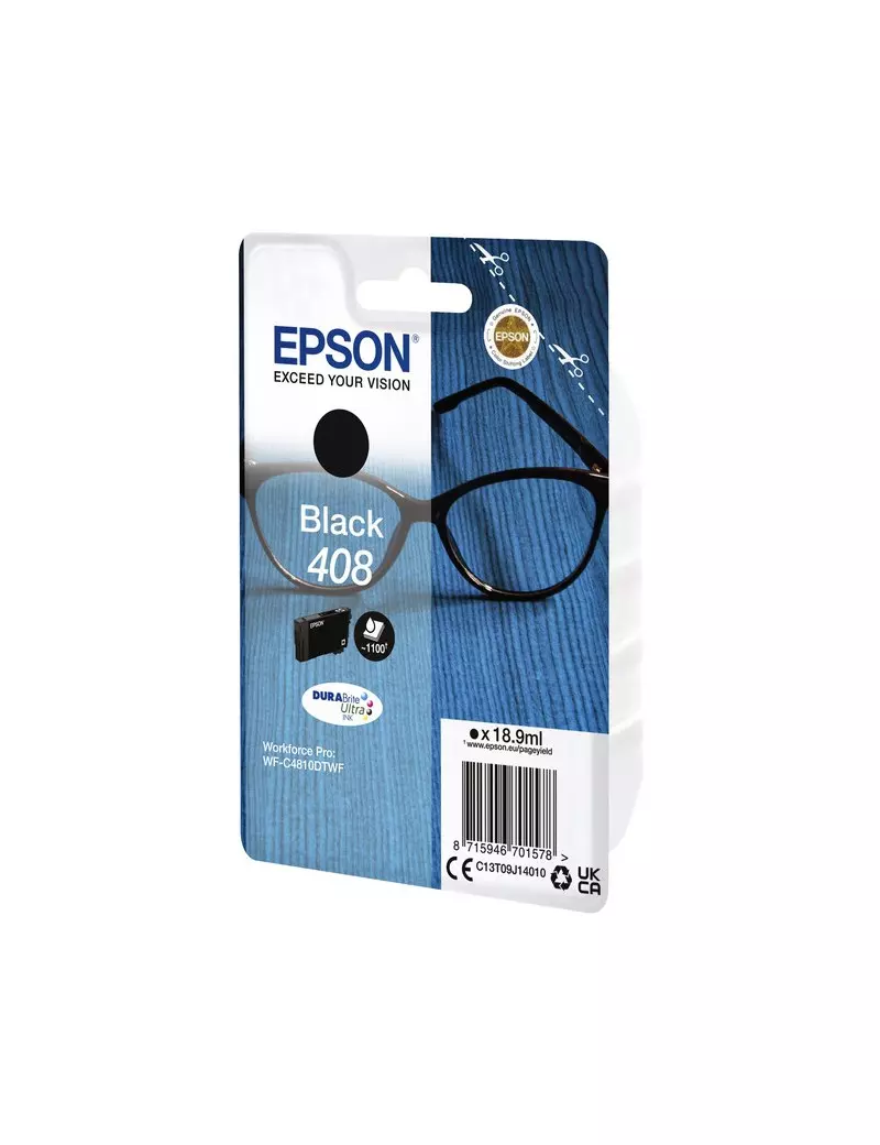 Cartuccia Originale Epson T09J140 408 (Nero 18.9 ml) Cartuccia Originale Epson T09J140 408 (Nero 18.9 ml)