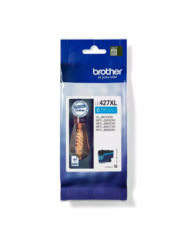Cartuccia Originale Brother LC-427XLC (Ciano 5000 pagine) Cartuccia Originale Brother LC-427XLC (Ciano 5000 pagine)
