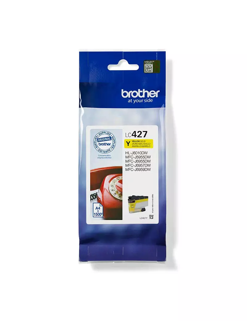 Cartuccia Originale Brother LC-427Y (Giallo 1500 pagine) Cartuccia Originale Brother LC-427Y (Giallo 1500 pagine)