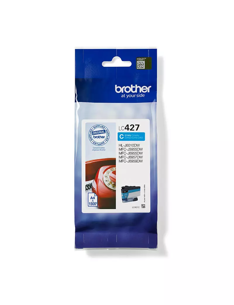 Cartuccia Originale Brother LC-427C (Ciano 1500 pagine) Cartuccia Originale Brother LC-427C (Ciano 1500 pagine)