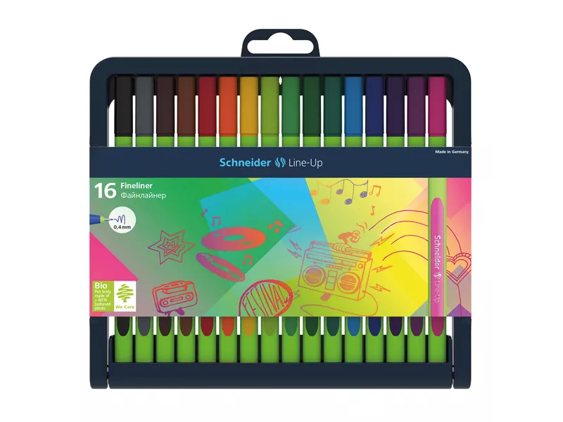 Fineliner Line-Up Schneider - 0,4 mm - P191092 (Assortiti Conf. 16)