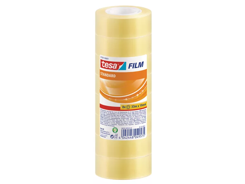 Nastro Adesivo Tesafilm Tesa - 19 mm x 33 m - 57207-00001-01 (Trasparente Conf. 8) Nastro Adesivo Tesafilm Tesa - 19 mm x 33 m - 57207-00001-01 (Trasparente Conf. 8)
