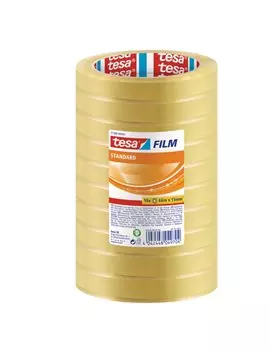 Nastro Adesivo Tesafilm Tesa - 15 mm x 66 m - 57207-00001-01 (Trasparente Conf. 10)