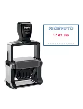 Timbro Autoinchiostrante Professional 4.0 5460/L1 Trodat - 56x33 mm - Datario + Ricevuto - 120416