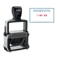 Timbro Autoinchiostrante Professional 4.0 5460/L1 Trodat - 56x33 mm - Datario + Ricevuto - 120416