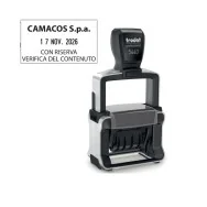 Timbro Datario Autoinchiostrante Printy 4.0 5460 Trodat - 56x33 mm - 120362 (Personalizzabile)