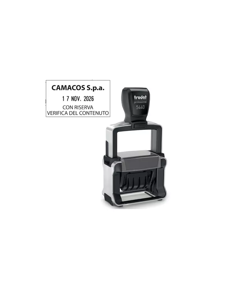 Timbro Datario Autoinchiostrante Printy 4.0 5460 Trodat - 56x33 mm - 120362 (Personalizzabile) Timbro Datario Autoinchiostrante Printy 4.0 5460 Trodat - 56x33 mm - 120362 (Personalizzabile)