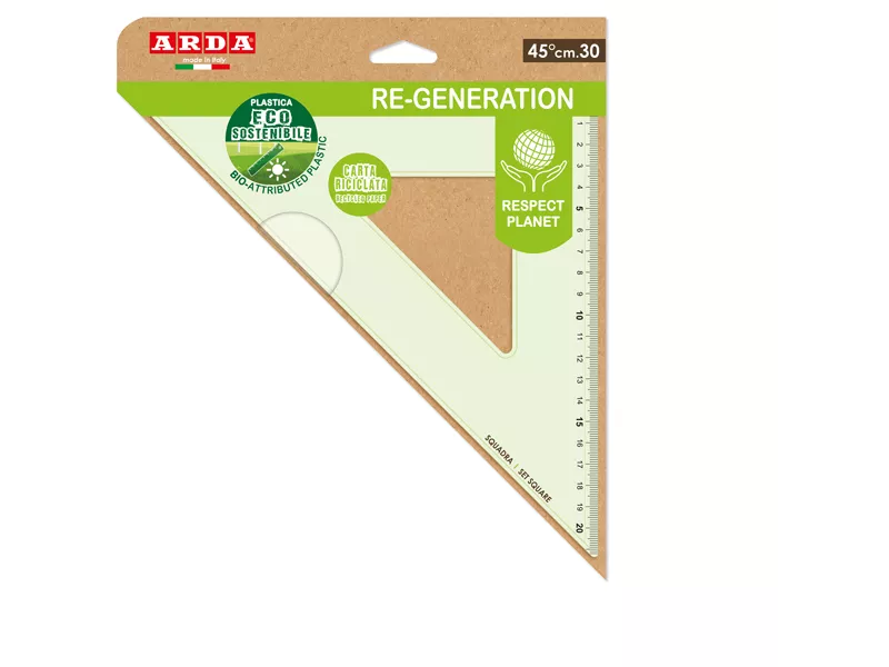 Squadra Re-Generation Arda - 45° - 30 cm - RE4530 (Trasparente)